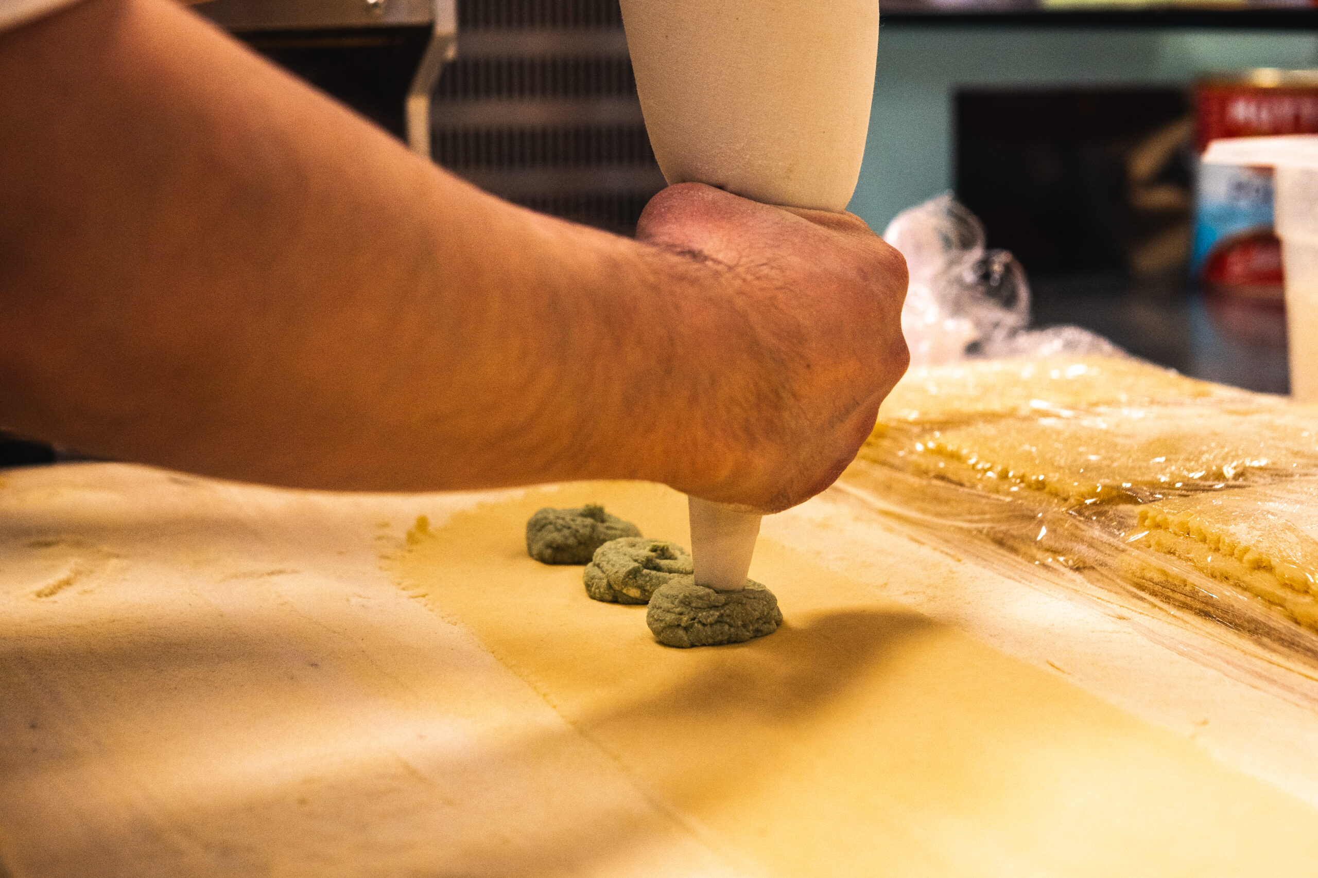 Fyldning af frisk pasta